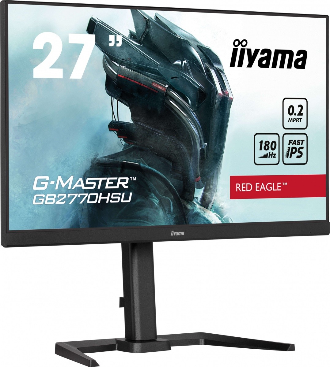 Monitor bezramkowy IIYAMA 27" GB2770HSU-B6 IPS 0,2s. DisplayPort HDMI 180Hz - obrazek 2