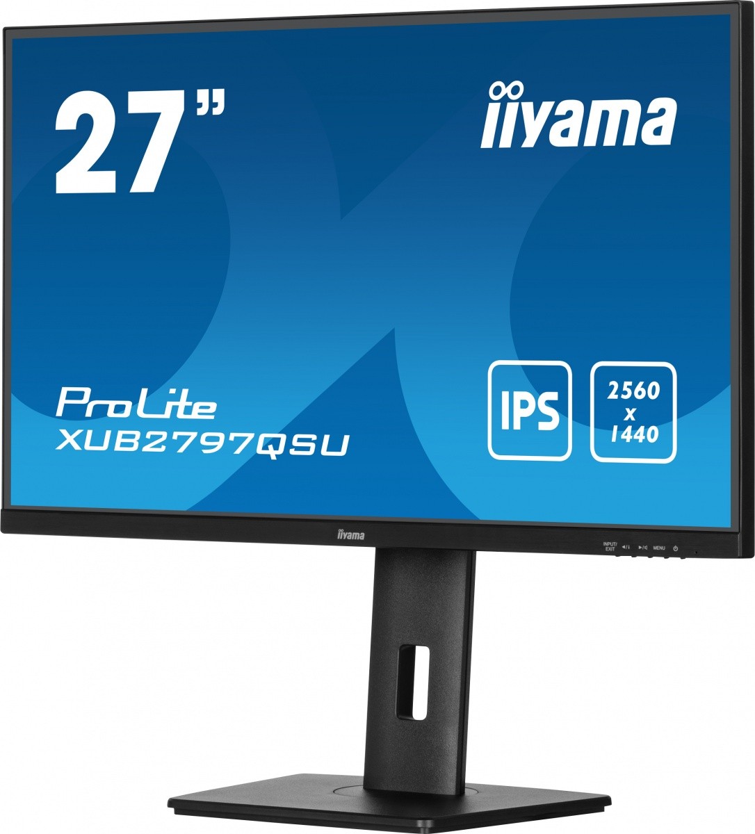 Monitor bezramkowy IIYAMA 27″ XUB2797QSU-B2 IPS 1s DisplayPort HDMI 100Hz QHD 2K - obrazek 4