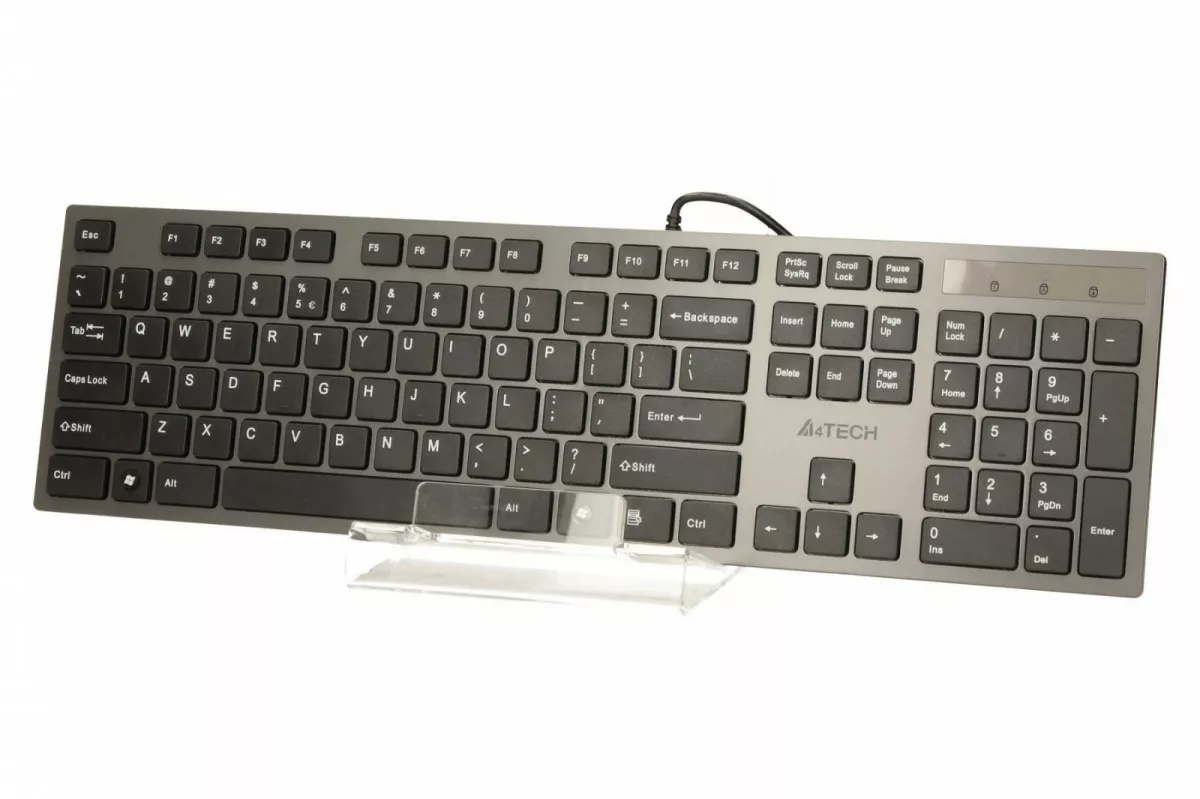 A4 Tech Klawiatura KV-300H USB szara - obrazek 3