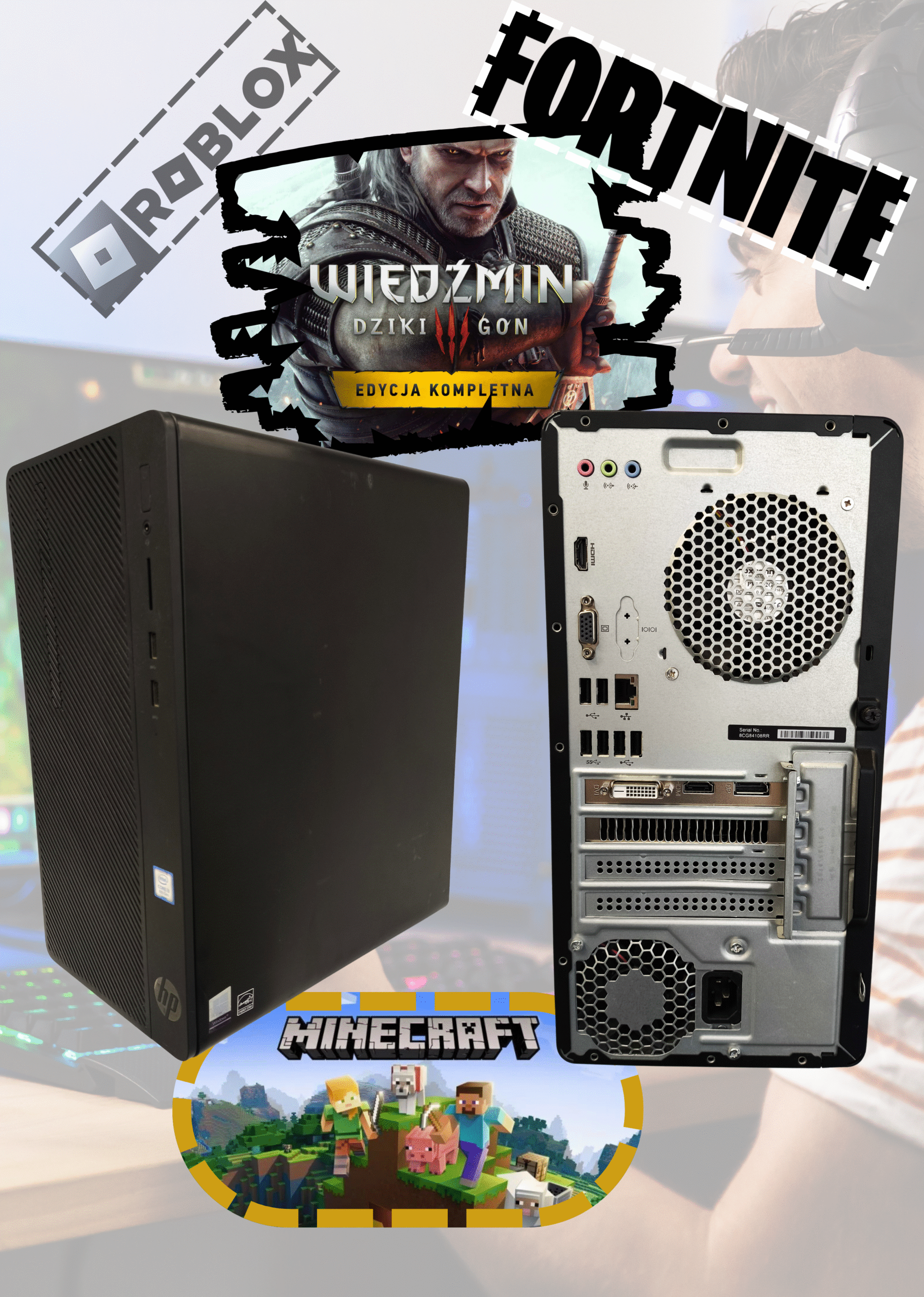 Komputer HP 290 G2 Tower Core i3-8100 8GB 256GB SSD + 1TB HDD RX550 4GB Windows 11 - obrazek 8