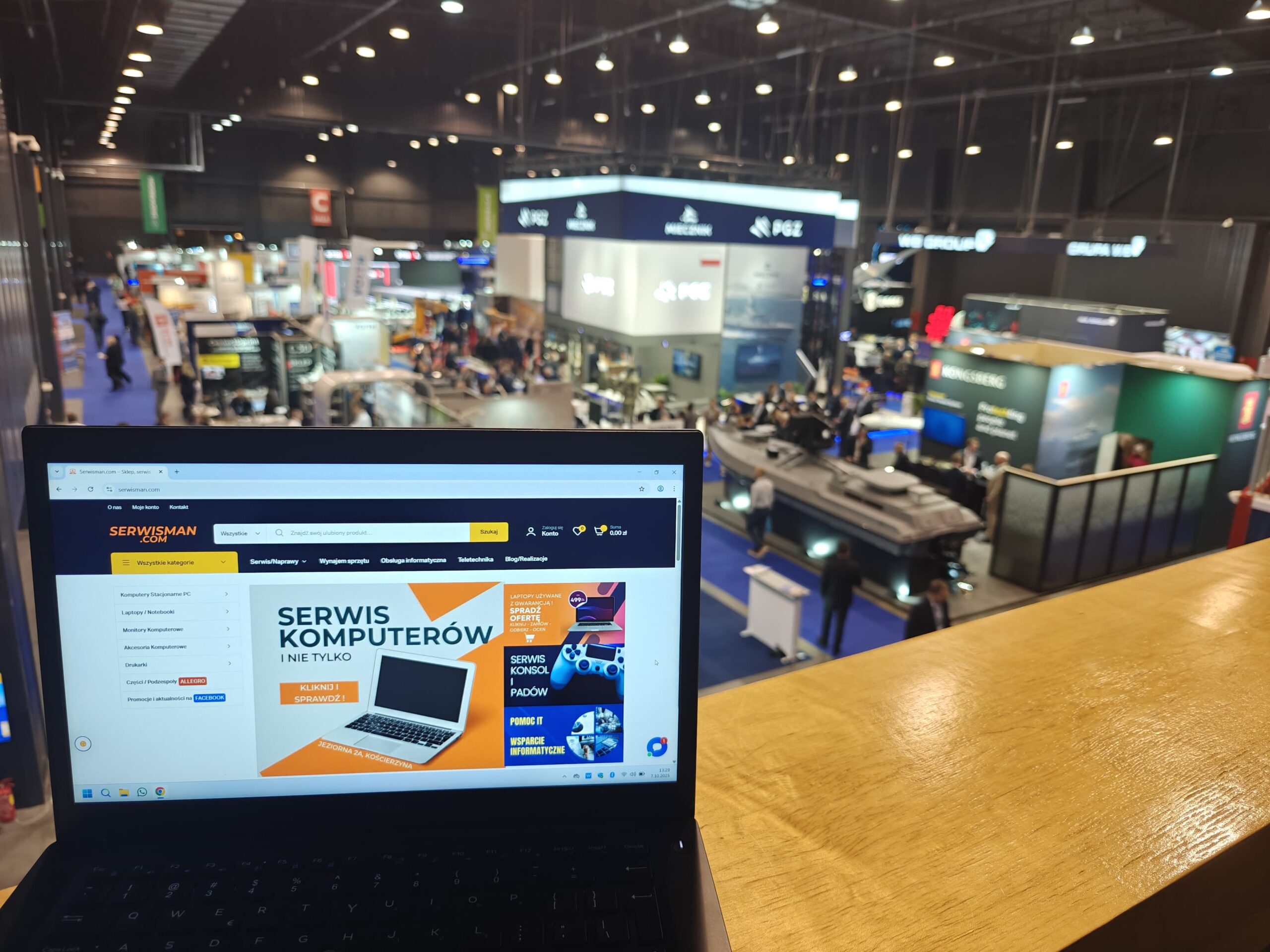 Serwisman z Kościerzyny na 23. Międzynarodowych Targach Morskich i Militarnych w Amber Expo!